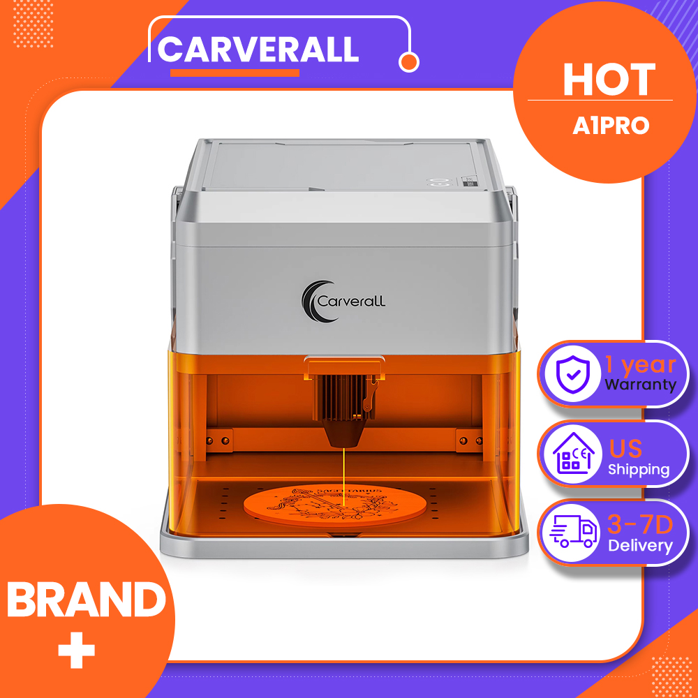 Industrial Laser Engraver For Metal - Carverall A1PRO 10W 레이저 조각기, HD
