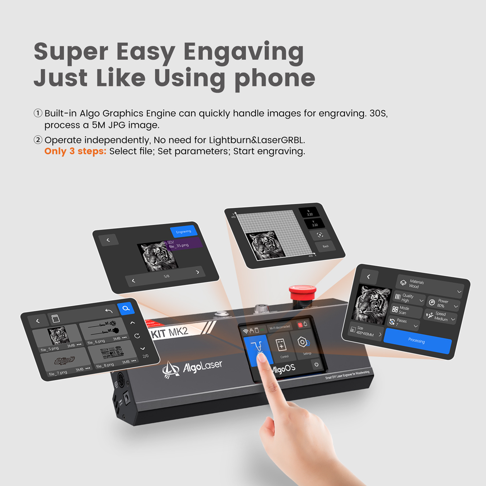 AlgoLaser 레이저 조각 기계 DIY 키트 MK2 - Laser Engraving Software 리뷰 및 가격
