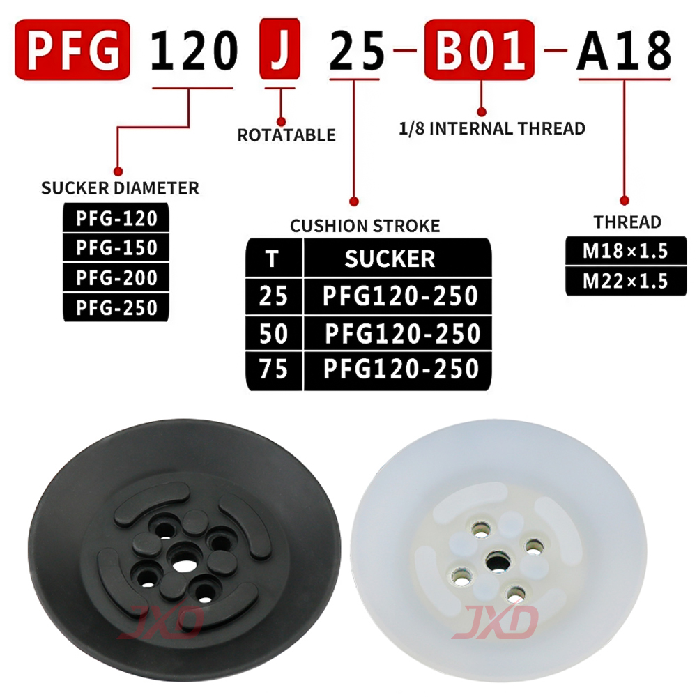 JXD PFG-60 평면 진공 흡착컵 60mm NBR  - Industrial Laser Engraver For Metal 리뷰 및 가격