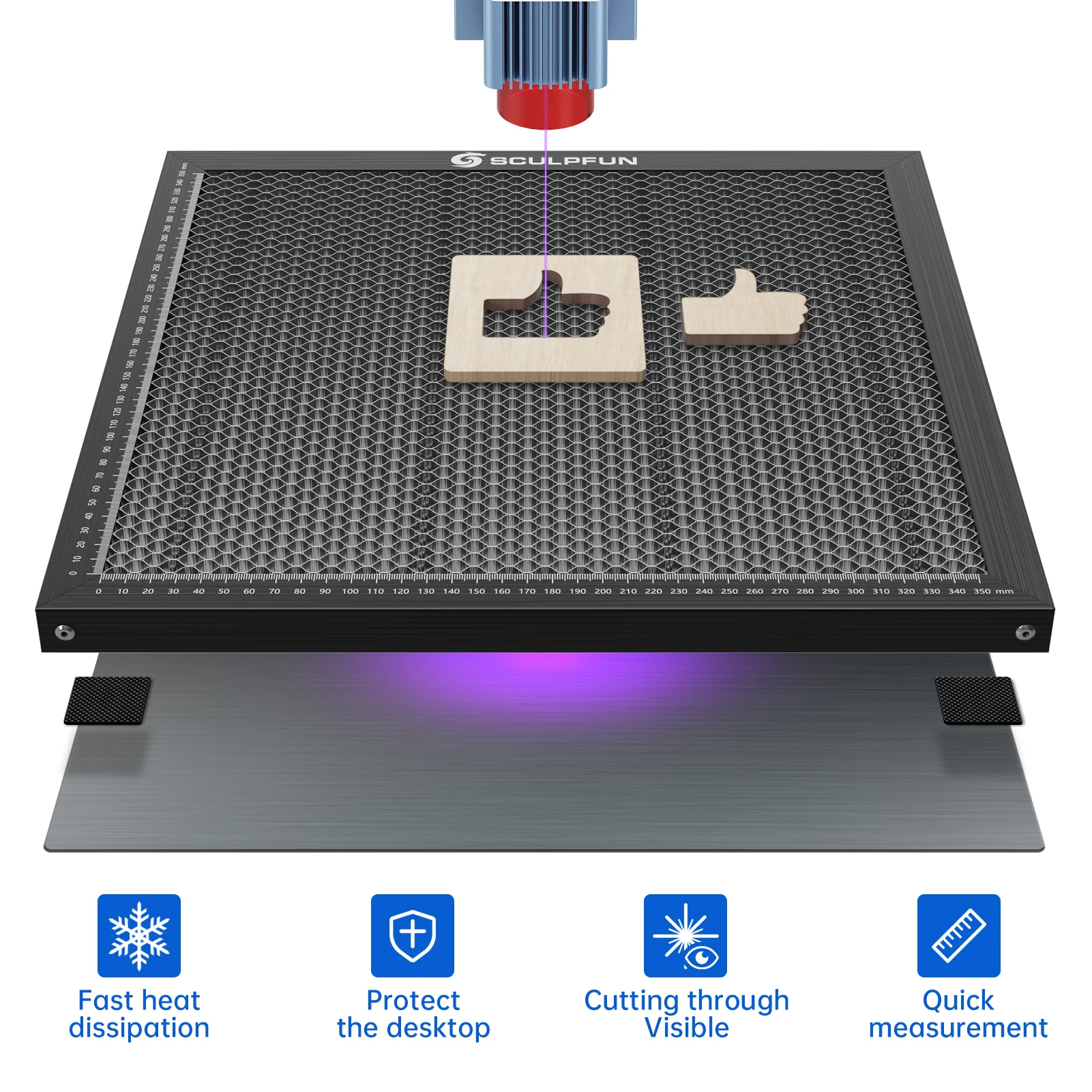 레이저 조각기 작업 침대 CO2 레이저 절단기 용 벌집 - Co2 Laser Engraving Machine 리뷰 및 가격