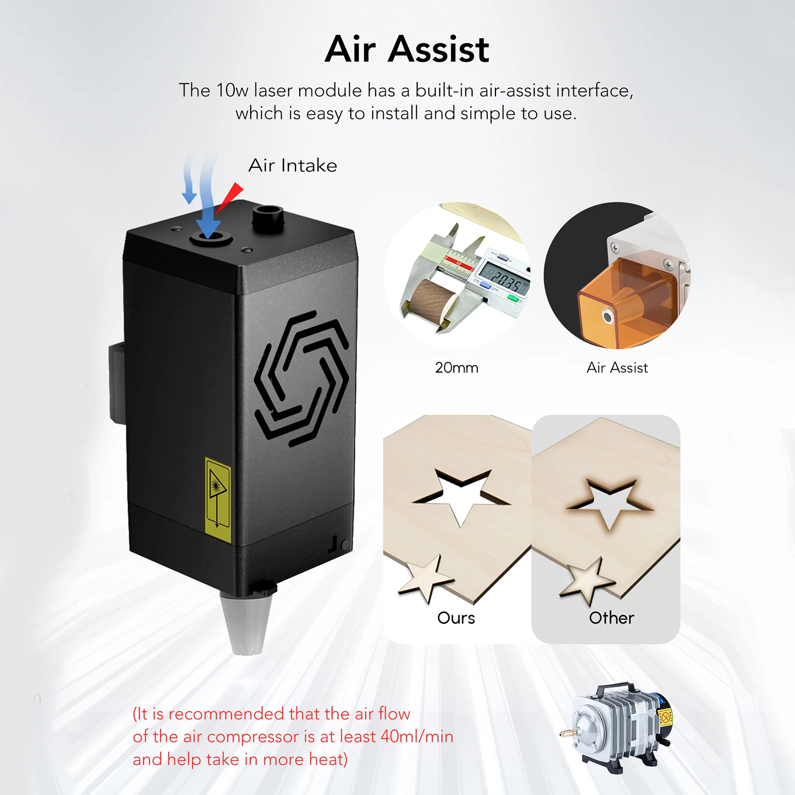 ORTUR LU2-10A 10W 고정밀 레이저 모듈 O - Industrial Laser Systems 리뷰 및 가격